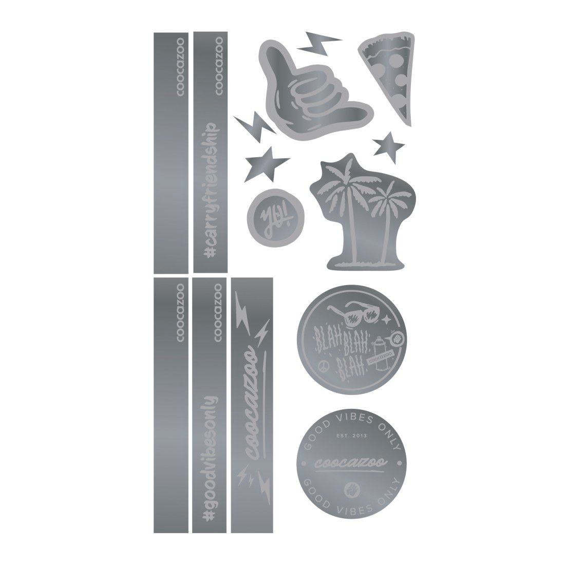 Reflektierendes Sticker-Set "Silver