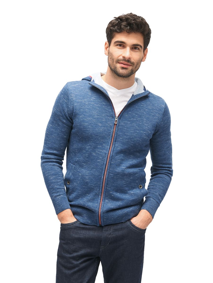Strickjacke in Melange-Optik