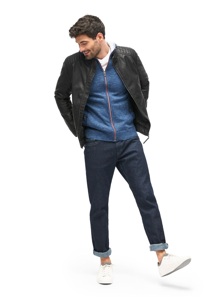 Strickjacke in Melange-Optik