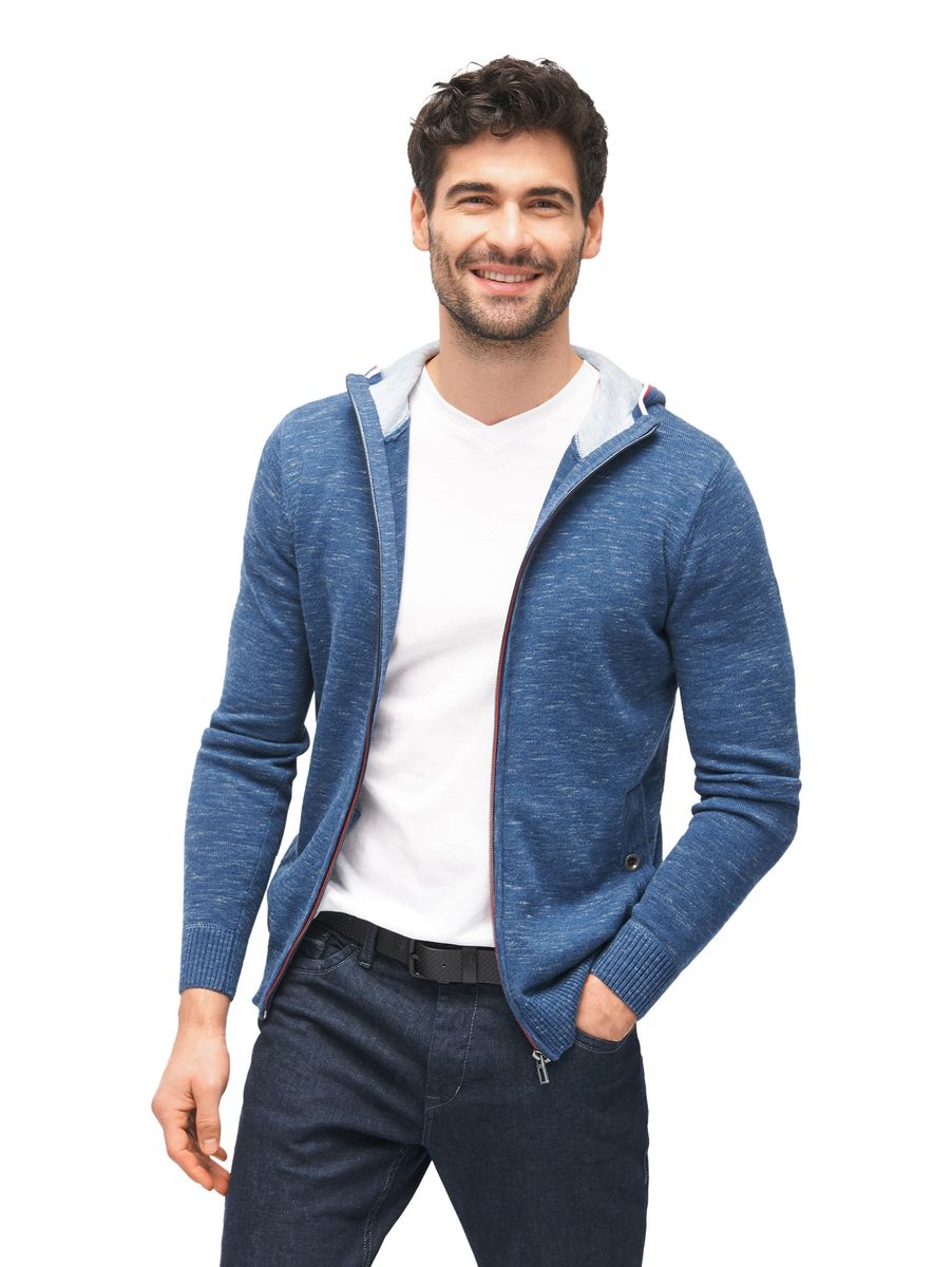 Strickjacke in Melange-Optik