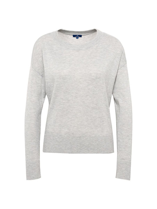 Pullover uni 1/1 round-neck - 2640/light frost gre