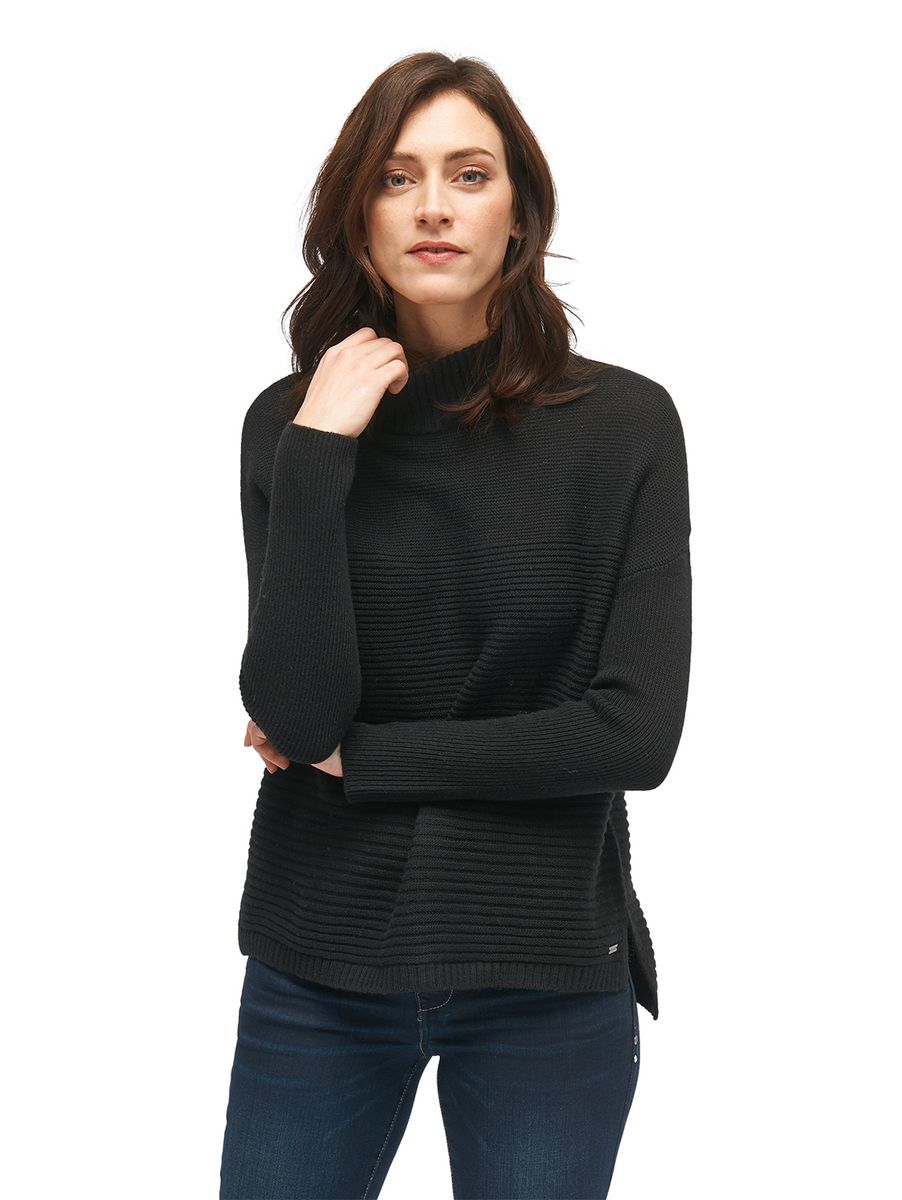 Pullover im Strick-Mix