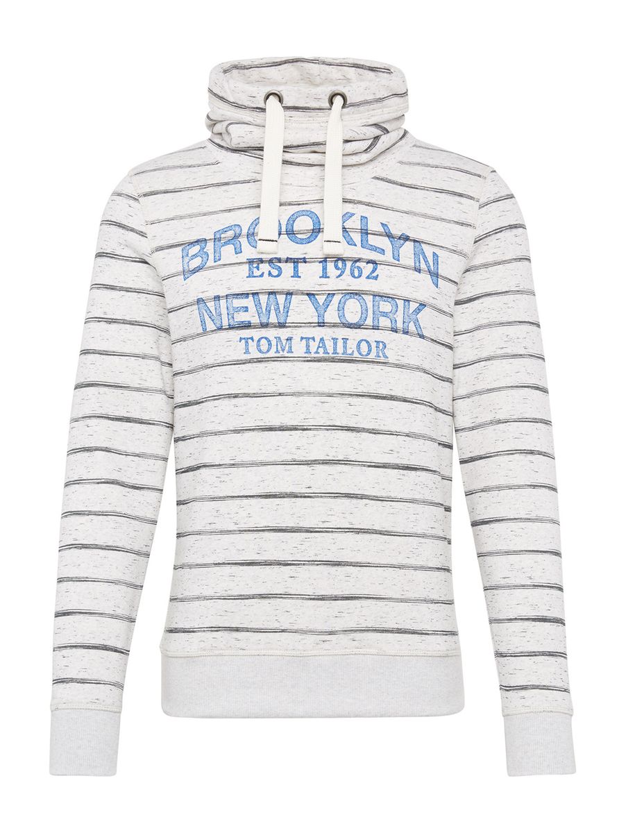 gestreiftes Sweatshirt mit Print