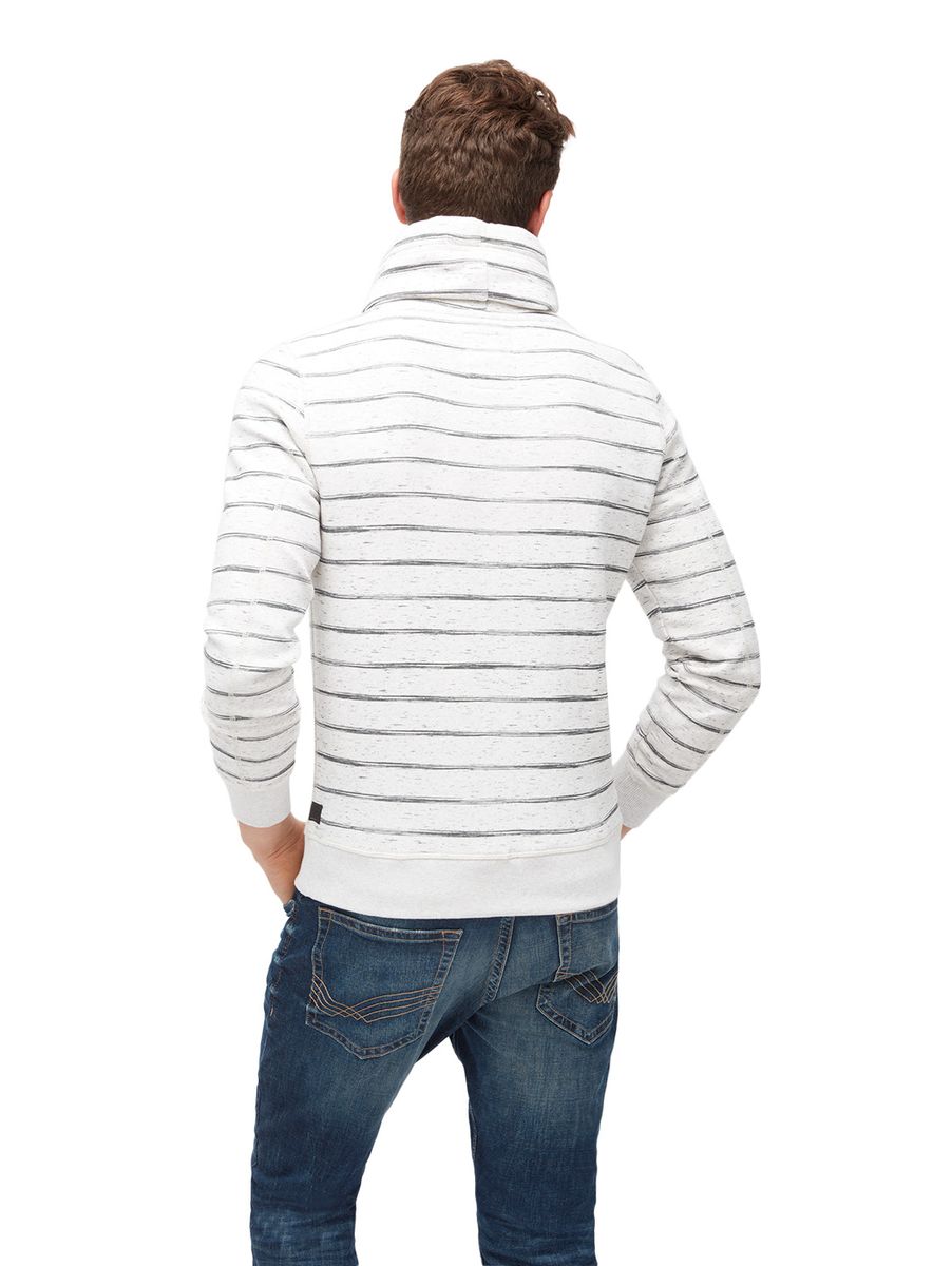 gestreiftes Sweatshirt mit Print