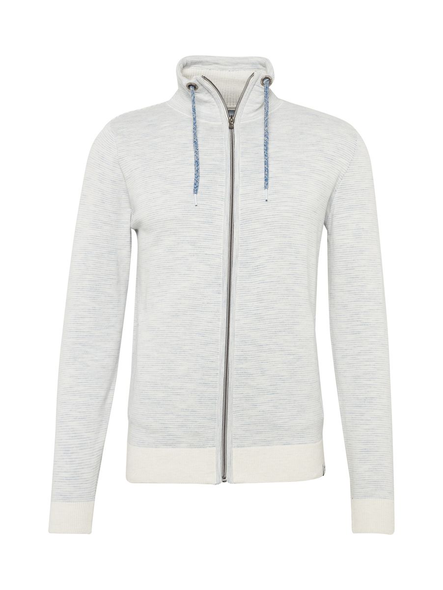 irregular striped zip jacket K - 8524/a breath of