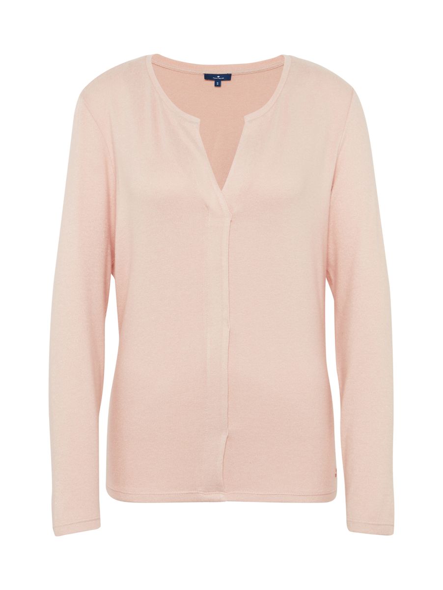 Langarmshirt in Melange-Optik