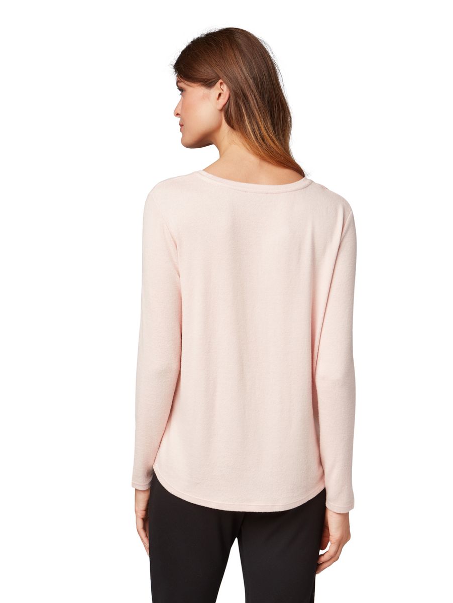 Langarmshirt in Melange-Optik