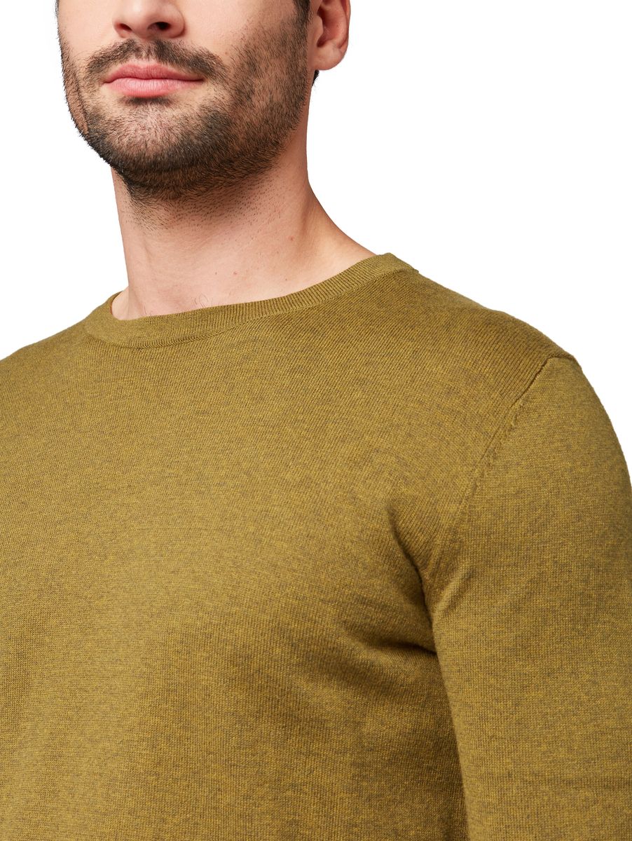 cosy cashmere blend sweater Kn - 7655/golden leaf