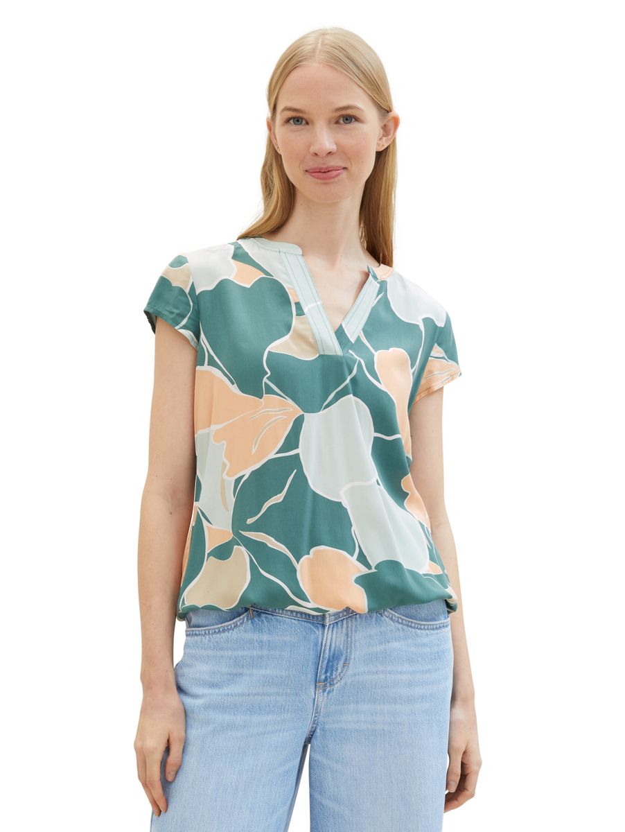 Gemusterte Bluse