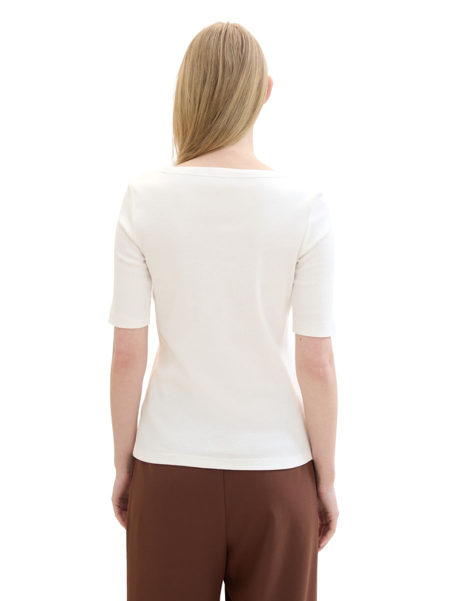 T-Shirt mit Rib