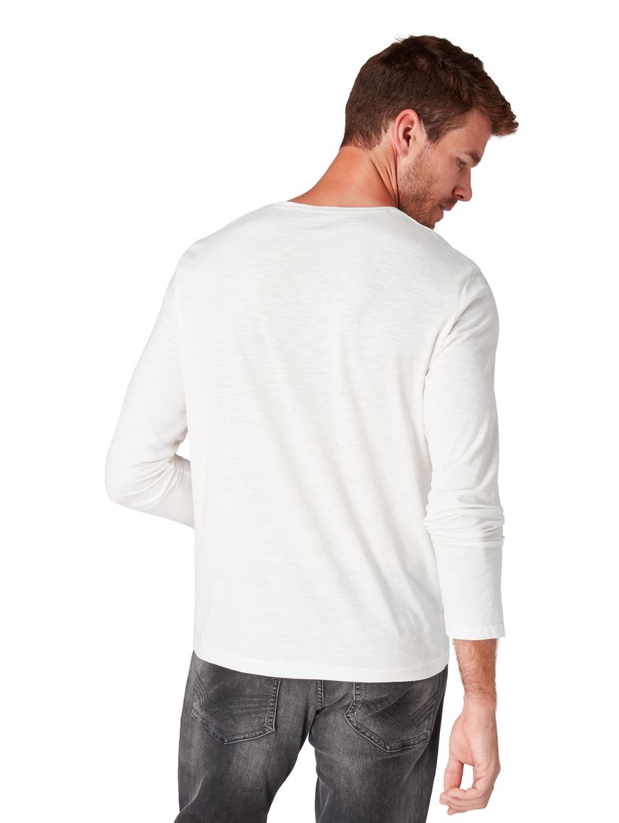 Langarmshirt mit Brustprint
