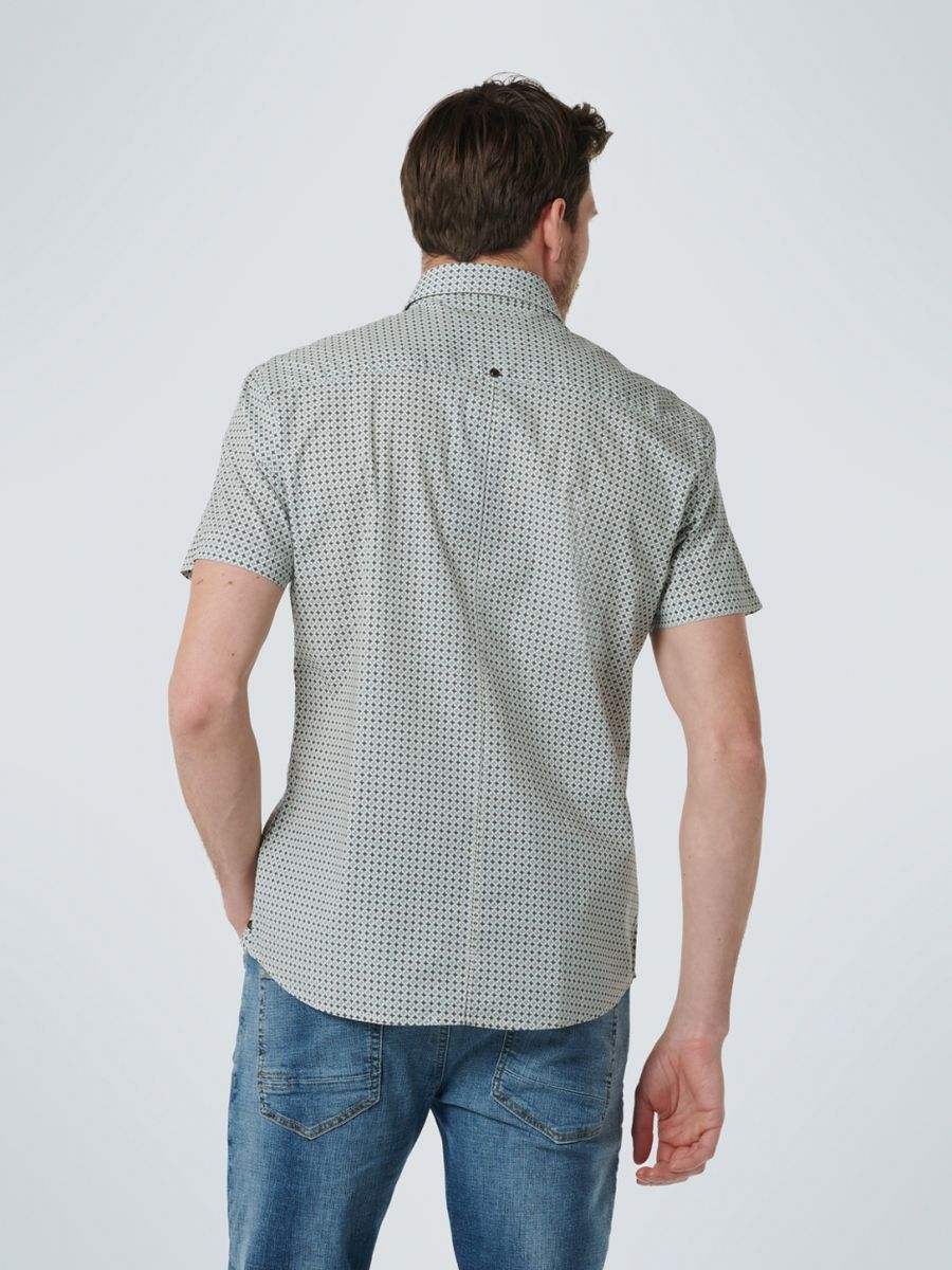 Shirt Short Sleeve Allover Printed Stretch