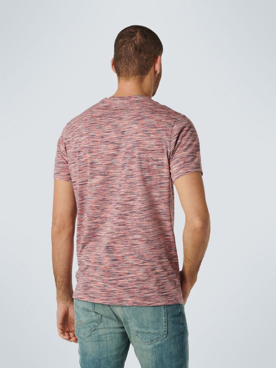 T-Shirt Crewneck Multi Coloured Yarn Dyed Melange