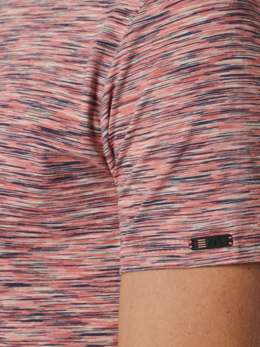 T-Shirt Crewneck Multi Coloured Yarn Dyed Melange