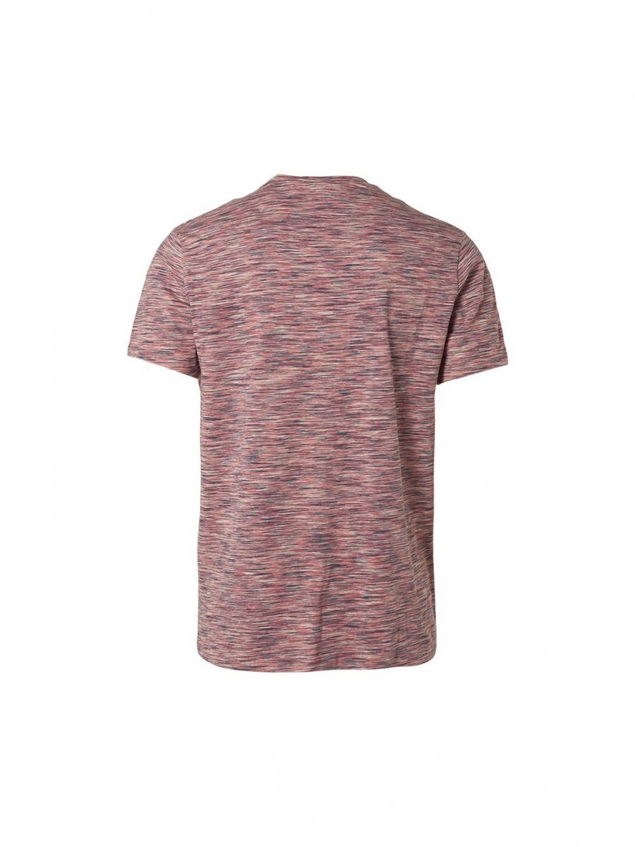 T-Shirt Crewneck Multi Coloured Yarn Dyed Melange