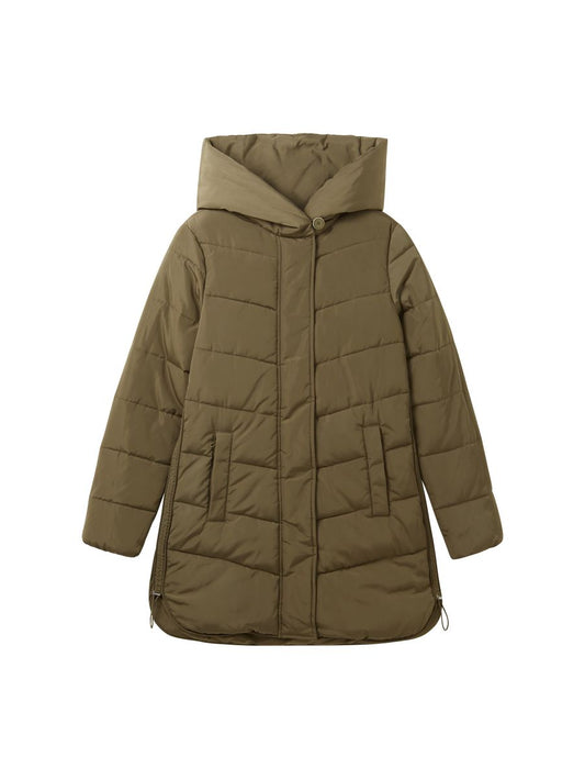 Puffermantel mit recyceltem Polyester