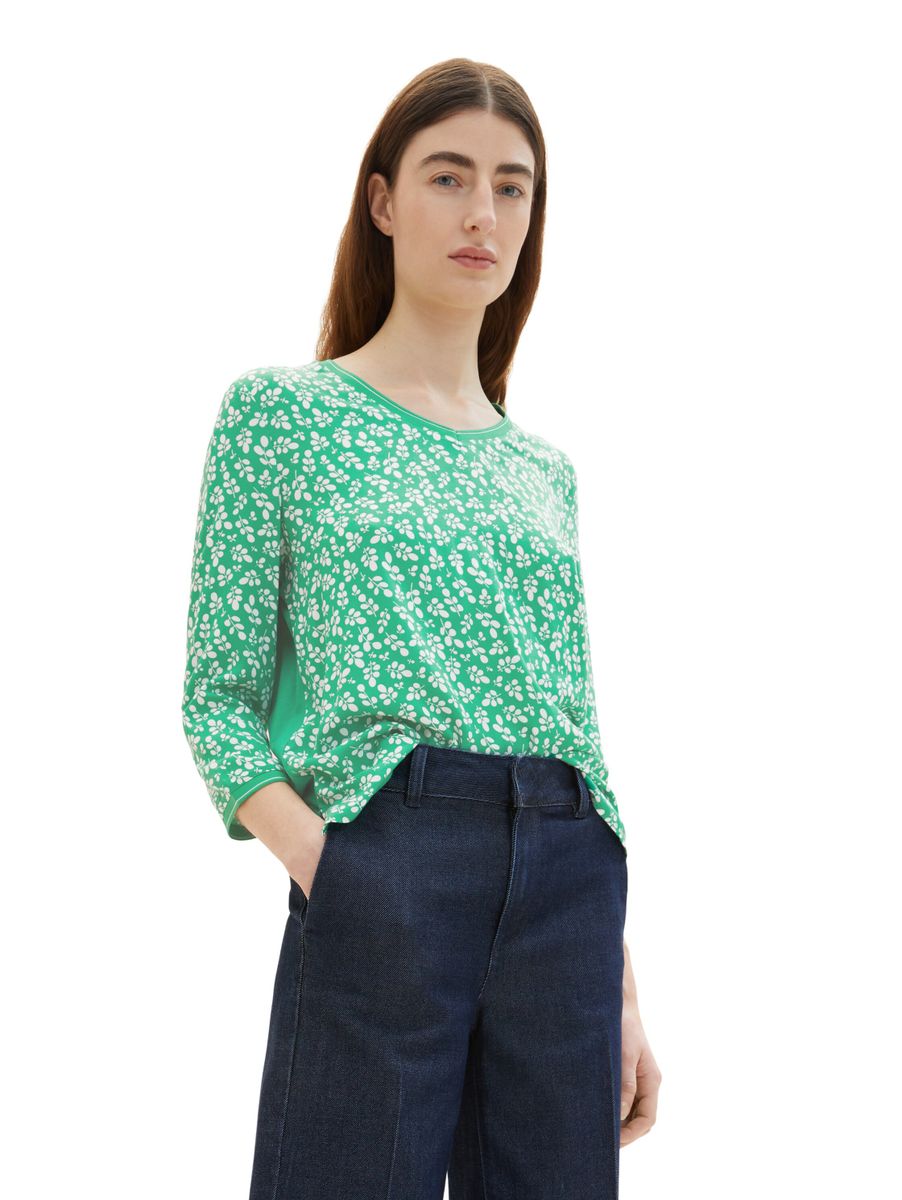 Langarmshirt mit Allover-Print
