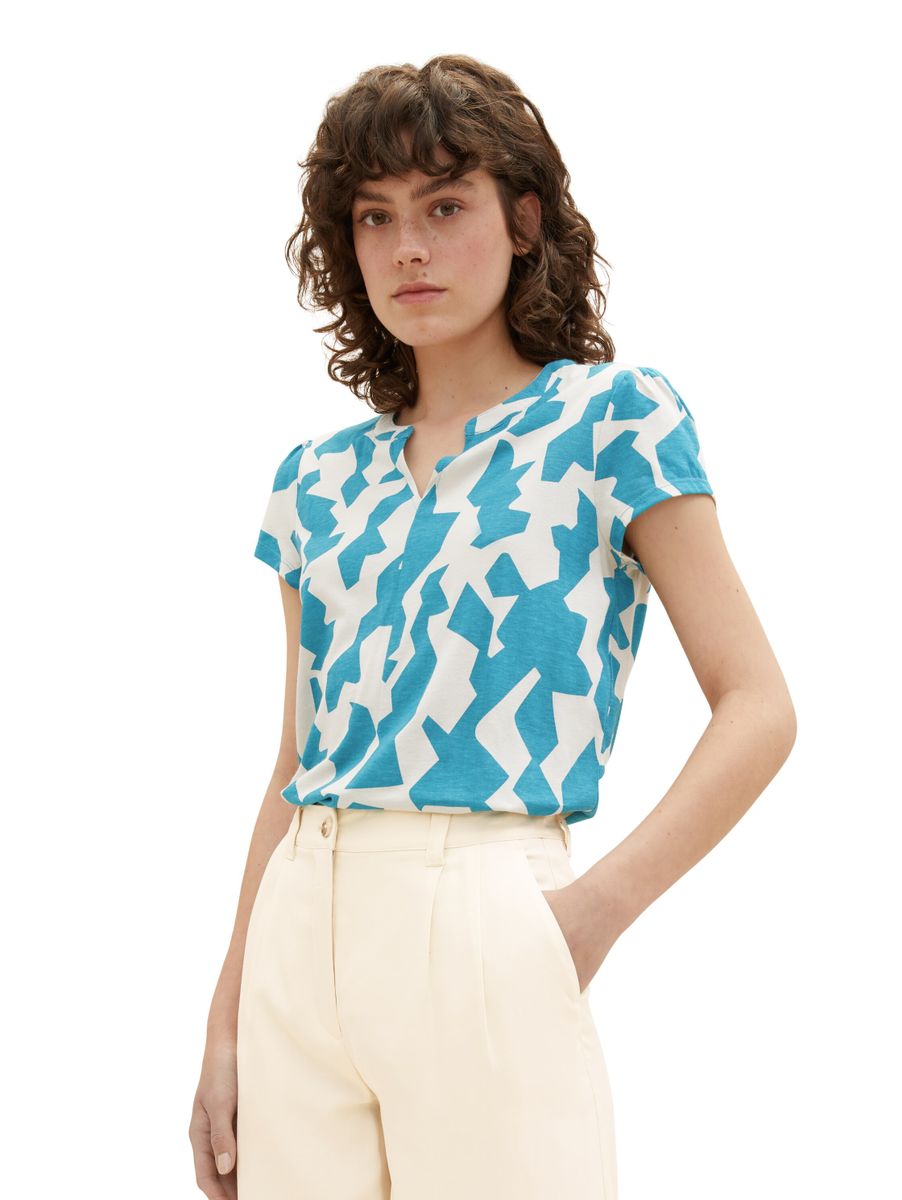 Gemustertes Blusenshirt