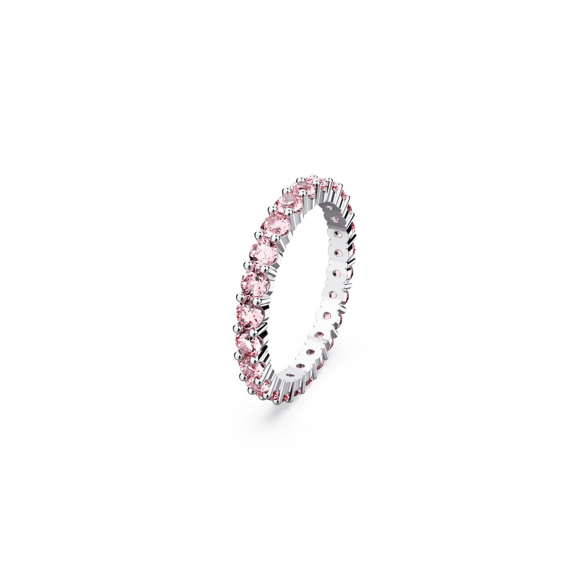 Matrix Ring, Rundschliff, Rosa, Rhodiniert