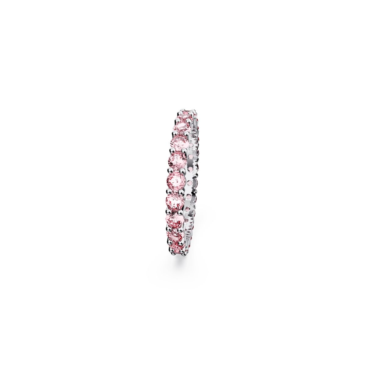 Matrix Ring, Rundschliff, Rosa, Rhodiniert