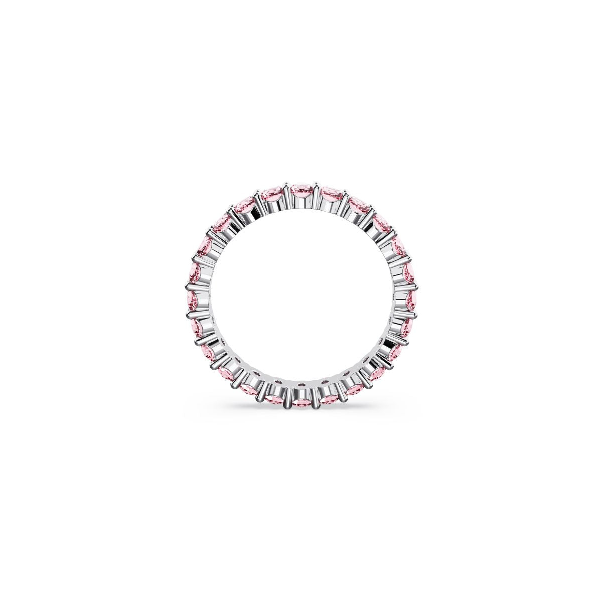 Matrix Ring, Rundschliff, Rosa, Rhodiniert