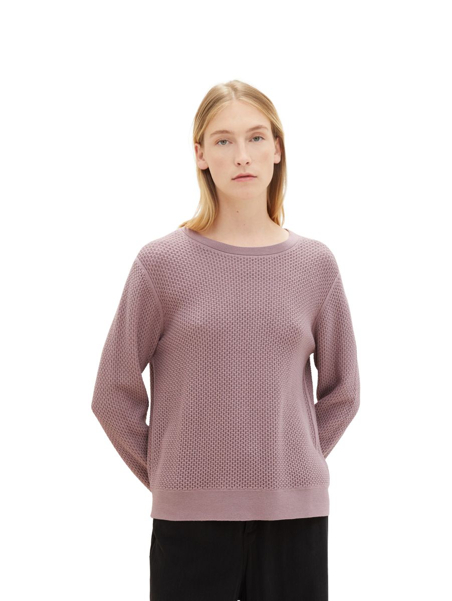 Strickpullover mit Struktur