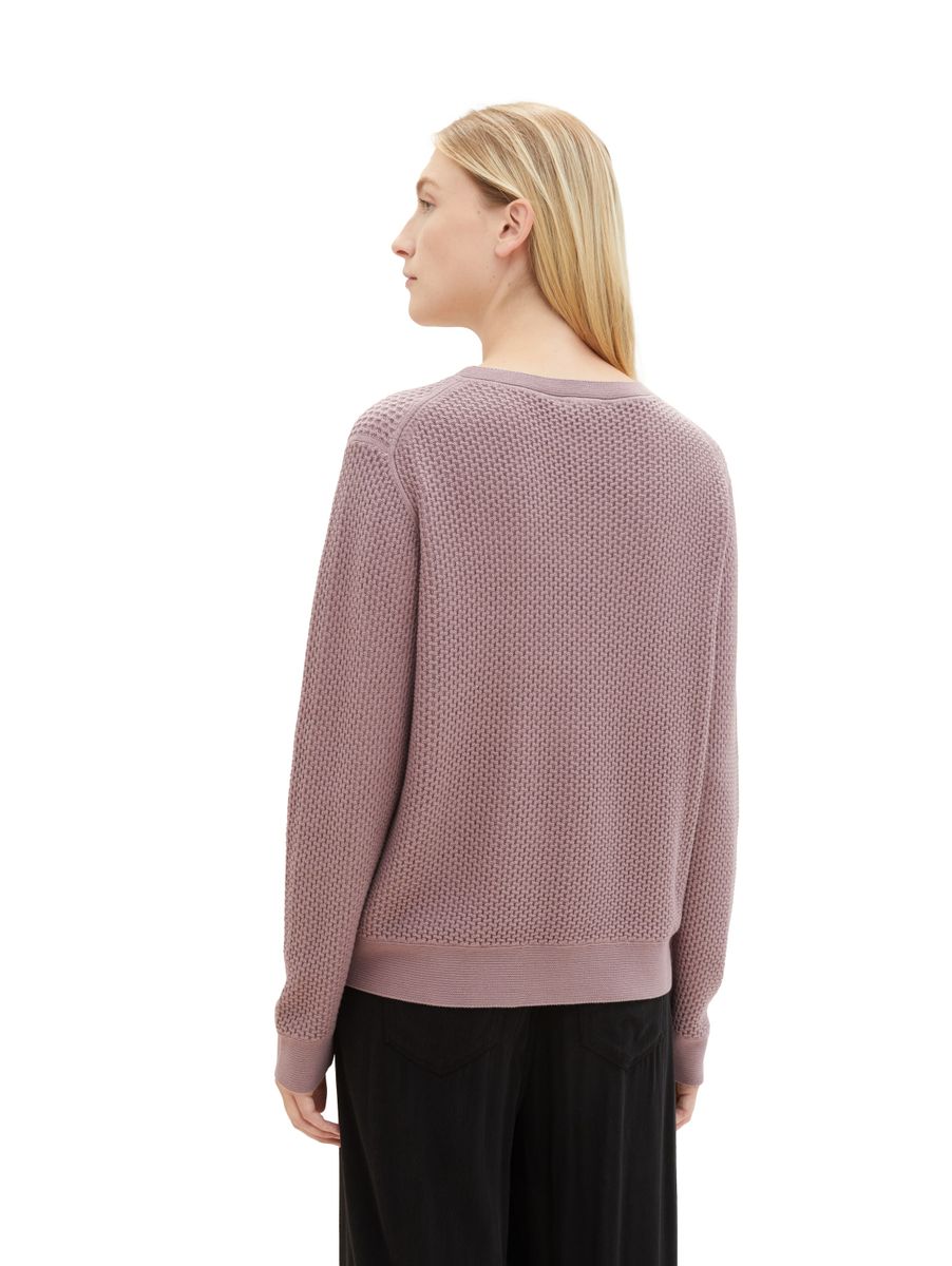 Strickpullover mit Struktur
