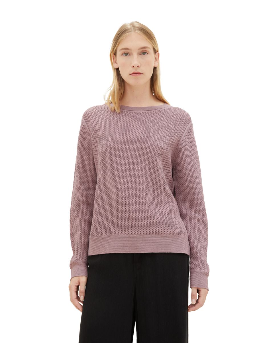 Strickpullover mit Struktur