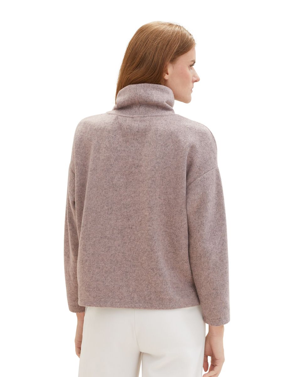 Bequemes Sweatshirt mit Rollkragen