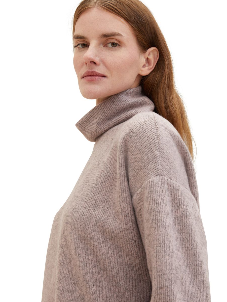 Bequemes Sweatshirt mit Rollkragen