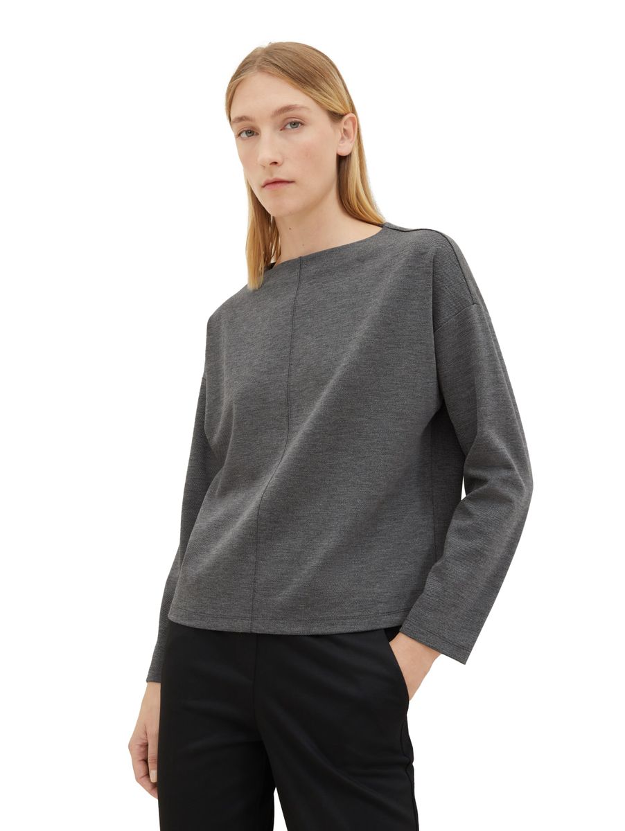 Sweatshirt mit Stehkragen
