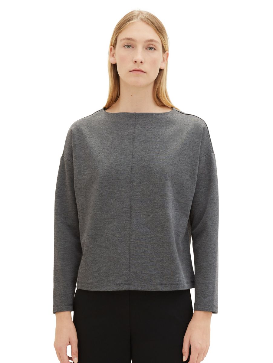 Sweatshirt mit Stehkragen