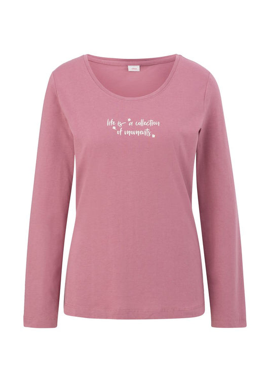 s.O summer stripes shirt - 27139/dk rose