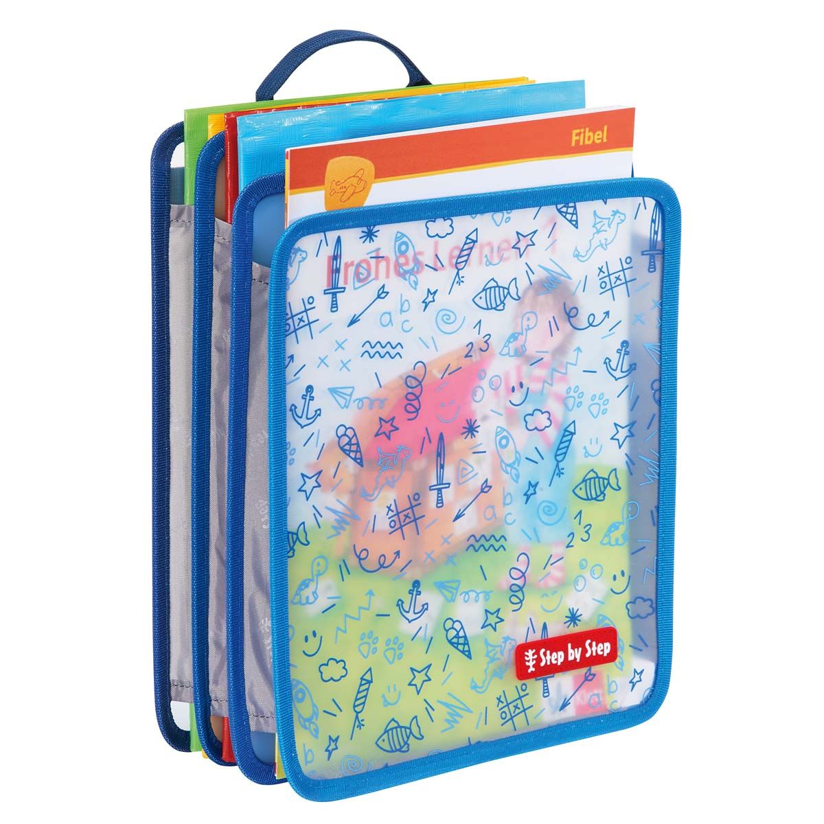 Faltbare Heftbox, Blau