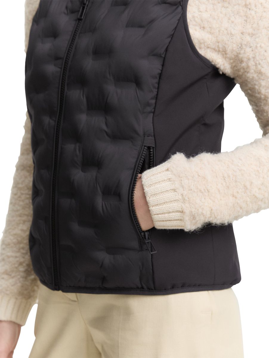 Lightweight Steppweste mit Stehkragen