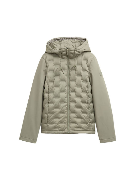 Hybrid Steppjacke mit Kapuze
