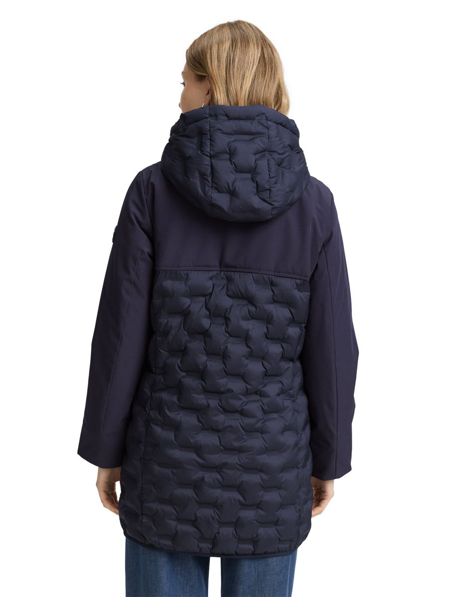 Hybrid Steppmantel mit wasserabweisender Funktion