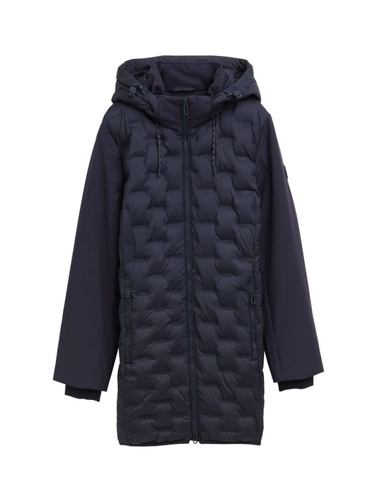 Hybrid Steppmantel mit wasserabweisender Funktion
