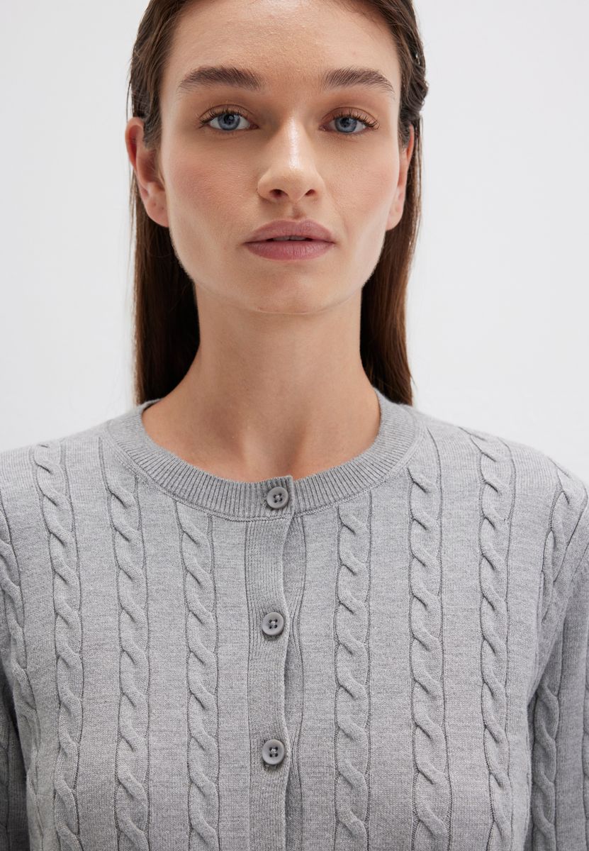BUTTON SHORT CARDIGAN