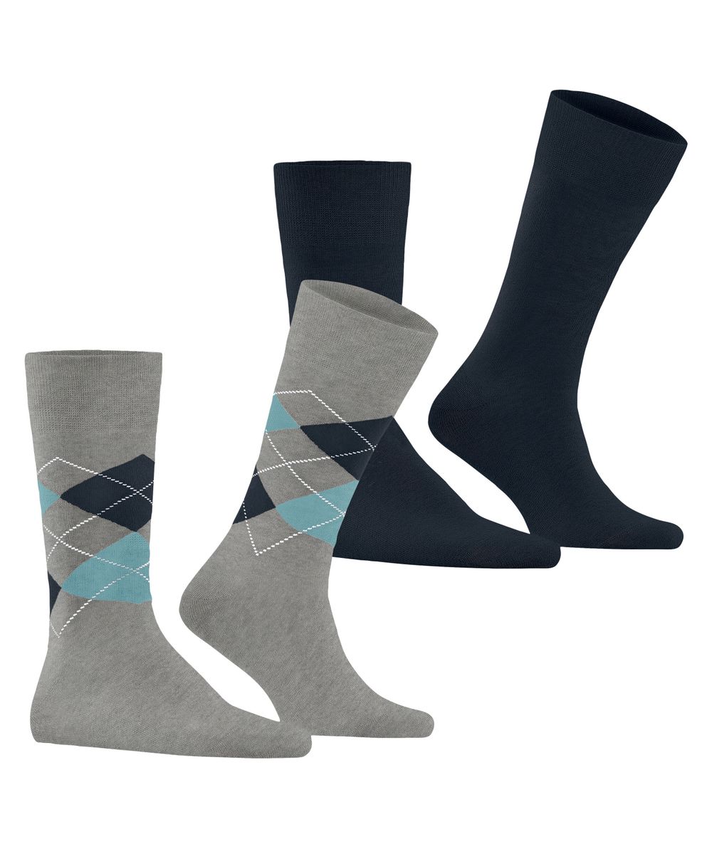 Burlington Everyday Argyle Mix 2-Pack Herren