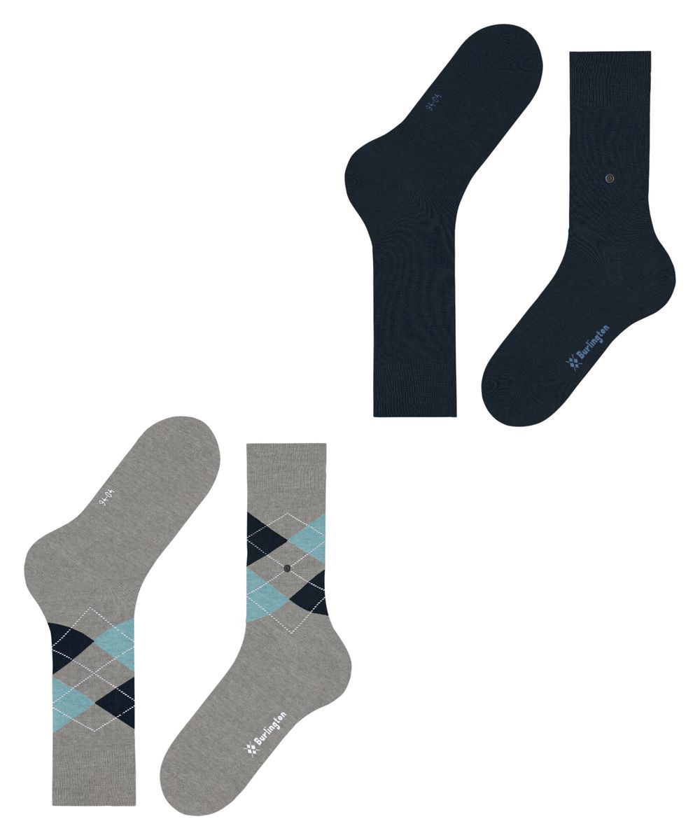 Burlington Everyday Argyle Mix 2-Pack Herren