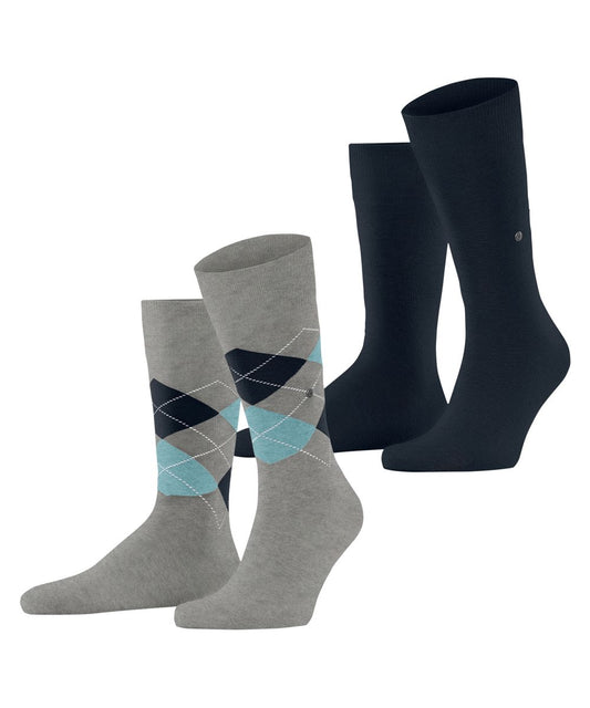 Burlington Everyday Argyle Mix 2-Pack Herren
