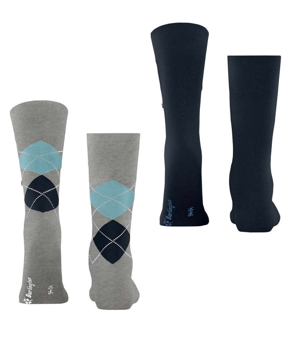 Burlington Everyday Argyle Mix 2-Pack Herren