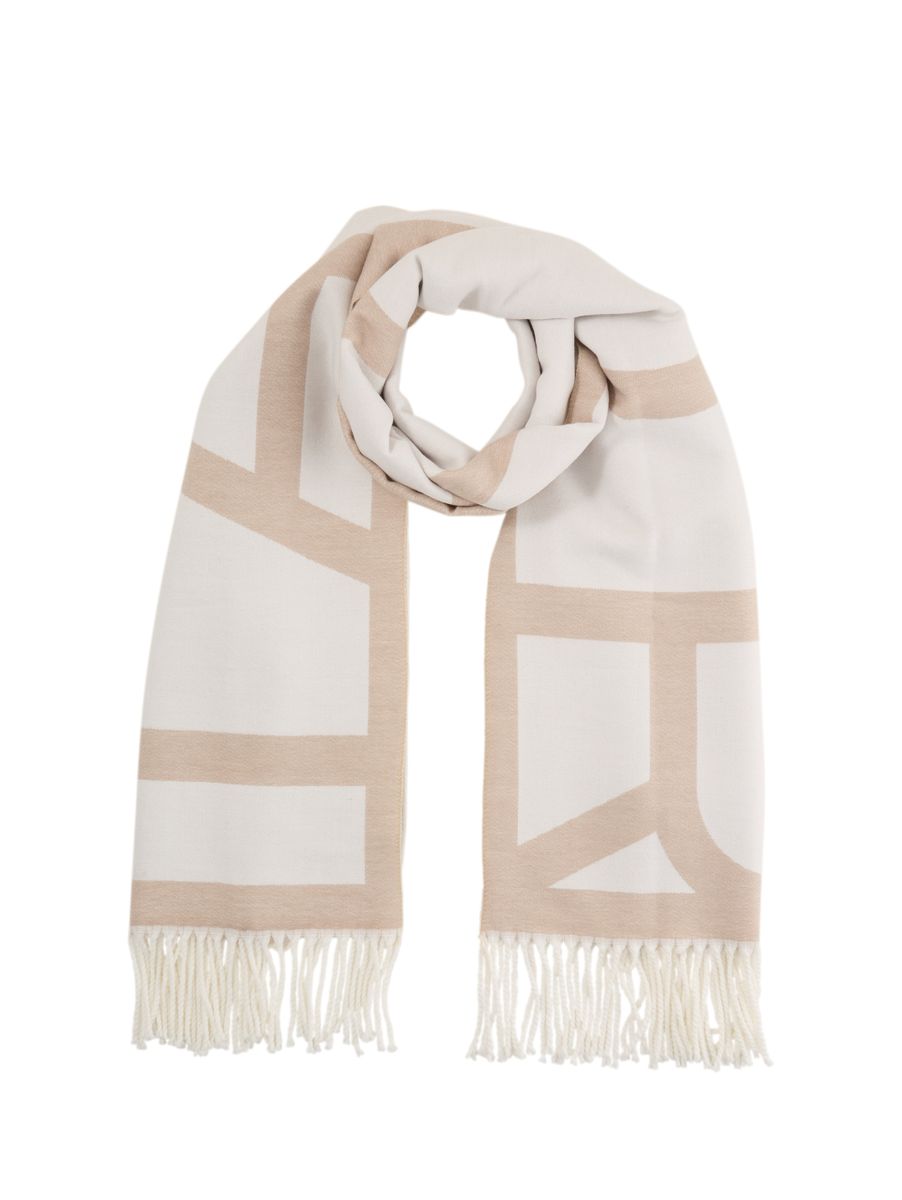 Schal mit Logodetail