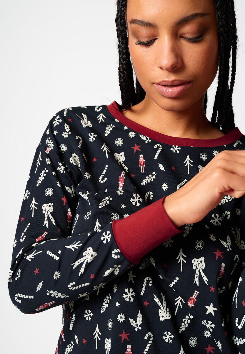 SKINY Damen Shirt lg. A. Night In Skiny 04