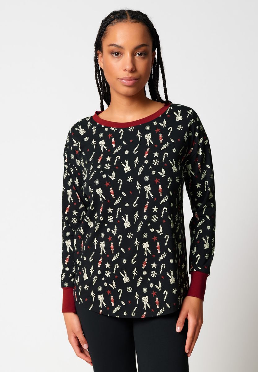 SKINY Damen Shirt lg. A. Night In Skiny 04