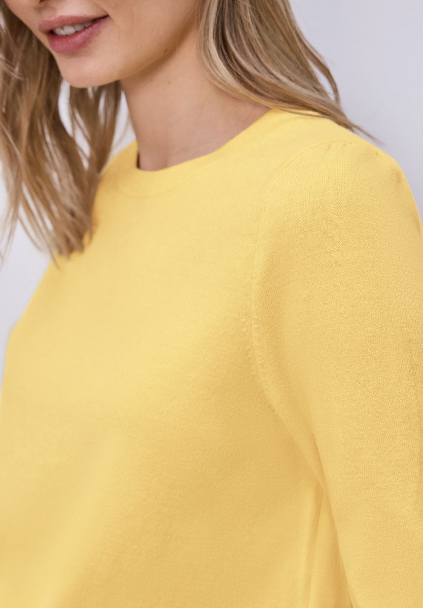Pullover in Unifarbe