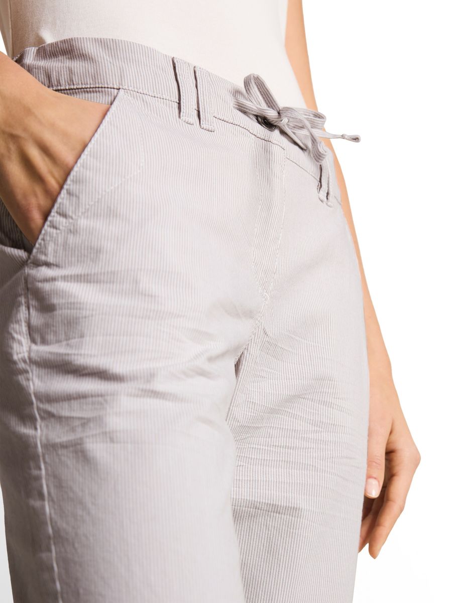 Tapered Relaxed Capri Hose mit Kordelzug