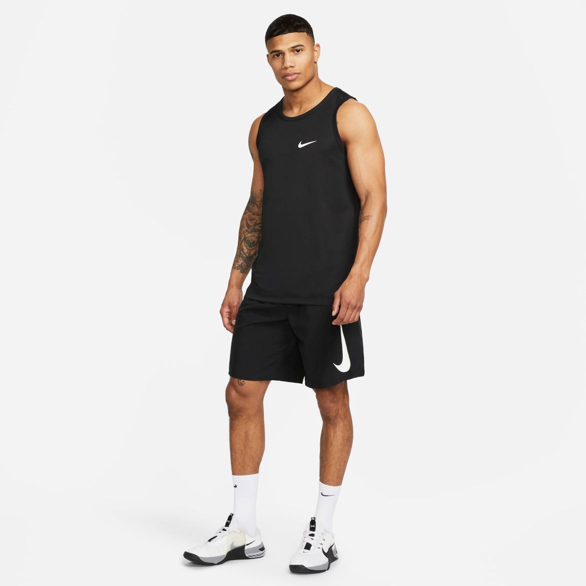 Nike M Nk Df Tank Rlgd Su23 - black/white