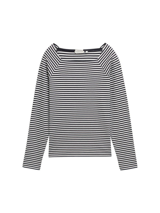 Langarmshirt mit Streifenmuster